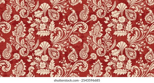 Motivos Africano boho paisley Floral Ikat padrão bordado fronteira. Etnia ikat floral padrão étnico indiano padrão Ikat Padrão étnico.Borda floral indiano bordado asteca borda sem costura padrões.