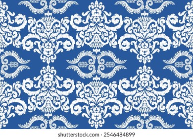 Motifs African boho paisley Floral Ikat seamless pattern embroidery border. Ethnic ikat floral Ethnic Indian Pattern Ikat pattern Ethnic Pattern.Border floral Aztec embroidery border seamless patterns