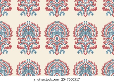 Motifs African boho paisley Floral embroidery Ikat pattern border. Ethnic ikat floral Ethnic Indian Pattern Ikat pattern Ethnic Pattern.Border indian floral Aztec embroidery border seamless patterns. 