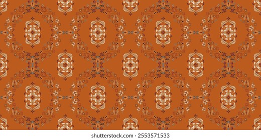 Motifs African boho paisley Floral Ikat pattern embroidery border. Ethnic ikat floral Ethnic Indian Pattern Ikat pattern Ethnic Pattern.Border indian floral Aztec embroidery border seamless patterns.