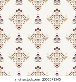 Motifs African boho paisley Floral Ikat pattern embroidery border. Ethnic ikat floral Ethnic Indian Pattern Ikat pattern Ethnic Pattern.Border indian floral Aztec embroidery border seamless patterns.