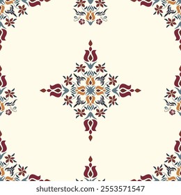 Motifs African boho paisley Floral Ikat pattern embroidery border. Ethnic ikat floral Ethnic Indian Pattern Ikat pattern Ethnic Pattern.Border indian floral Aztec embroidery border seamless patterns.
