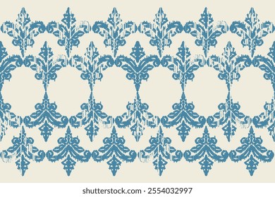 Motifs African boho paisley Floral embroidery Ikat pattern border. Ethnic ikat floral Ethnic Indian Pattern Ikat pattern Ethnic Pattern.Border indian floral Aztec embroidery border seamless patterns.