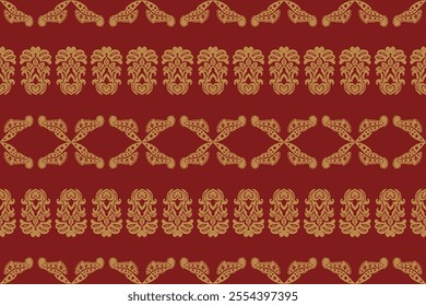 Motifs African boho paisley Floral Ikat seamless pattern embroidery border. Ethnic ikat floral Ethnic Indian Pattern Ikat pattern Ethnic Pattern.Border floral Aztec embroidery border seamless patterns