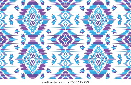 Motifs African boho paisley Floral Ikat pattern embroidery border. Ethnic ikat floral Ethnic Indian Pattern Ikat pattern Ethnic Pattern.Border indian floral Aztec embroidery border seamless patterns.