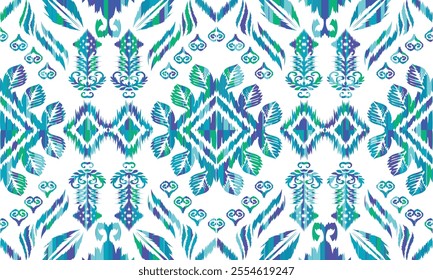 Motifs African boho paisley Floral Ikat pattern embroidery border. Ethnic ikat floral Ethnic Indian Pattern Ikat pattern Ethnic Pattern.Border indian floral Aztec embroidery border seamless patterns.