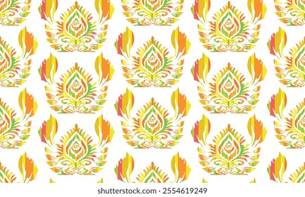 Motifs African boho paisley Floral Ikat pattern embroidery border. Ethnic ikat floral Ethnic Indian Pattern Ikat pattern Ethnic Pattern.Border indian floral Aztec embroidery border seamless patterns.
