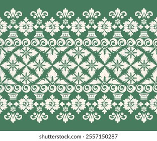 Motifs African boho paisley Floral Ikat pattern embroidery border. Ethnic ikat floral Ethnic Indian Pattern Ikat pattern Ethnic Pattern.Border indian floral Aztec embroidery border seamless patterns.