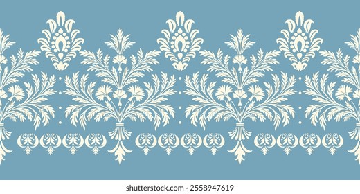 Motifs African boho paisley Floral Ikat pattern embroidery border. Ethnic ikat floral Ethnic Indian Pattern Ikat pattern Ethnic Pattern.Border indian floral Aztec embroidery border seamless patterns.
