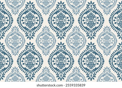 Motifs African boho paisley Floral Ikat pattern embroidery border. Ethnic ikat floral Ethnic Indian Pattern Ikat pattern Ethnic Pattern.Border Indian floral Aztec embroidery border seamless patterns.