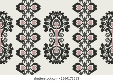 Motifs African boho paisley Floral. Suzani pattern embroidery border. Ethnic Ikat abstract background art. Aztec embroidery border seamless patterns. Design for texture, textile, clothing, wrapping