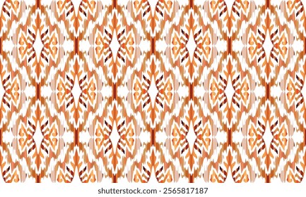 Motifs African boho paisley Floral Ikat pattern embroidery border.great for textiles, banners, wallpapers, wrapping vector design.