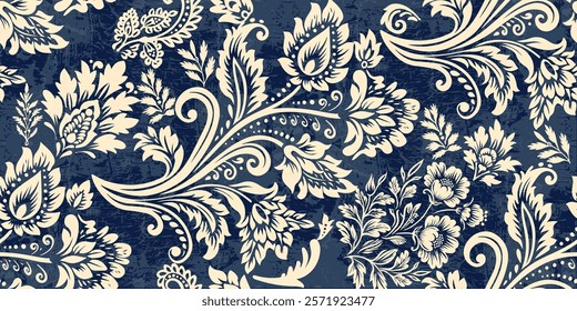 Motifs African boho paisley Floral Ikat pattern embroidery border. Ethnic ikat floral Ethnic Indian Pattern Ikat pattern Ethnic Pattern.Border indian floral Aztec embroidery border seamless patterns.