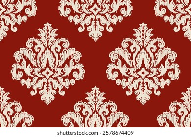 Motifs African boho paisley Floral embroidery Ikat pattern border. Ethnic ikat floral Ethnic Indian Pattern Ikat pattern Ethnic Pattern.Border indian floral Aztec embroidery border seamless patterns.