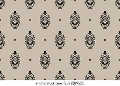 Motifs African boho paisley Floral Ikat pattern embroidery border. Ethnic ikat floral Ethnic Indian Pattern Ikat pattern Ethnic Pattern.Border indian floral Aztec embroidery border seamless patterns.