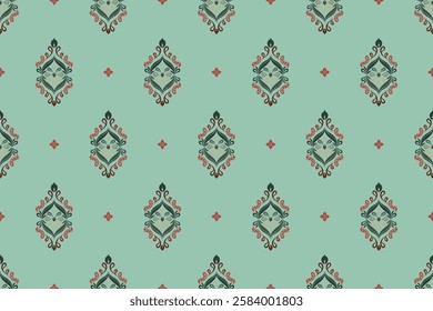 Motifs African boho paisley Floral Ikat pattern embroidery border. Ethnic ikat floral Ethnic Indian Pattern Ikat pattern Ethnic Pattern.Border indian floral Aztec embroidery border seamless patterns.