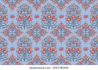 Motifs African boho paisley Floral Ikat pattern embroidery border. Ethnic ikat floral Ethnic Indian Pattern Ikat pattern Ethnic Pattern.Border indian floral Aztec embroidery border seamless patterns.