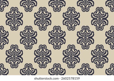 Motifs African boho paisley Floral Ikat seamless pattern embroidery border. Ethnic ikat floral Ethnic Indian Pattern Ikat pattern Ethnic Pattern.Border floral Aztec embroidery border seamless patterns