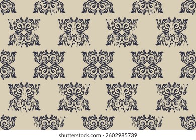 Motifs African boho paisley Floral Ikat seamless pattern embroidery border. Ethnic ikat floral Ethnic Indian Pattern Ikat pattern Ethnic Pattern.Border floral Aztec embroidery border seamless patterns