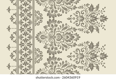 Motifs African boho paisley Floral Ikat pattern embroidery border. Ethnic ikat floral Ethnic Indian Pattern ikat pattern Ethnic Pattern. Border indian floral Aztec embroidery border seamless patterns