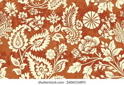 Motifs African boho paisley Floral Ikat pattern embroidery border. Ethnic ikat floral Ethnic Indian Pattern ikat pattern Ethnic Pattern. Border indian floral Aztec embroidery border seamless patterns
