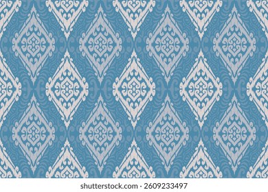 Motifs African boho paisley Floral Ikat pattern embroidery border. Ethnic ikat floral Ethnic Indian Pattern Ikat pattern Ethnic Pattern.Aztec embroidery border seamless patterns.