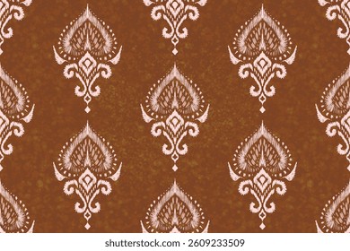 Motifs African boho paisley Floral Ikat pattern embroidery border. Ethnic ikat floral Ethnic Indian Pattern Ikat pattern Ethnic Pattern.Aztec embroidery border seamless patterns.