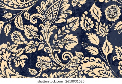 Motifs African boho paisley Floral Ikat pattern embroidery border. Ethnic ikat floral Ethnic Indian Pattern ikat pattern Ethnic Pattern. Border indian floral Aztec embroidery border seamless patterns
