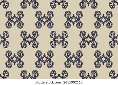Motifs African boho paisley Floral Ikat seamless pattern embroidery border. Ethnic ikat floral Ethnic Indian Pattern Ikat pattern Ethnic Pattern.Border floral Aztec embroidery border seamless patterns