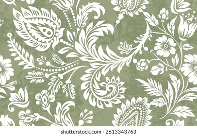 Motifs African boho paisley Floral Ikat pattern embroidery border. Ethnic ikat floral Ethnic Indian Pattern ikat pattern Ethnic Pattern. Border indian floral Aztec embroidery border seamless patterns