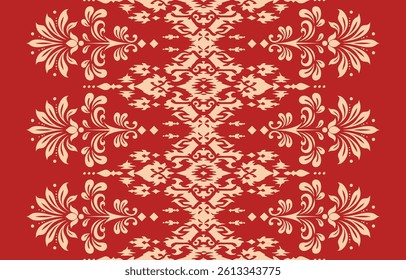 Motifs African boho paisley Floral Ikat pattern embroidery border. Ethnic ikat floral Ethnic Indian Pattern ikat pattern Ethnic Pattern. Border indian floral Aztec embroidery border seamless patterns