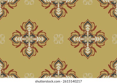 Motifs African boho paisley Floral Ikat pattern embroidery border. Ethnic ikat floral Ethnic Indian Pattern Ikat pattern Ethnic Pattern.Border indian floral Aztec embroidery border seamless patterns.