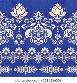 Motifs African boho paisley Floral Ikat pattern embroidery border. Ethnic ikat floral Ethnic Indian Pattern ikat pattern Ethnic Pattern. Border indian floral Aztec embroidery border seamless patterns