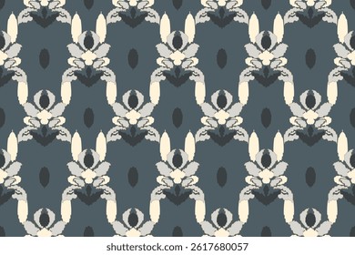 Motifs African boho paisley Floral Ikat pattern embroidery border. Ethnic ikat floral Ethnic Indian Pattern Ikat pattern Ethnic Pattern.Border indian floral Aztec embroidery border seamless patterns.