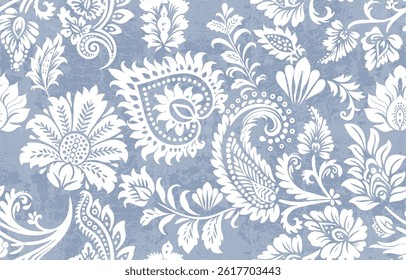 Motifs African boho paisley Floral Ikat pattern embroidery border. Ethnic ikat floral Ethnic Indian Pattern ikat pattern Ethnic Pattern. Border indian floral Aztec embroidery border seamless patterns