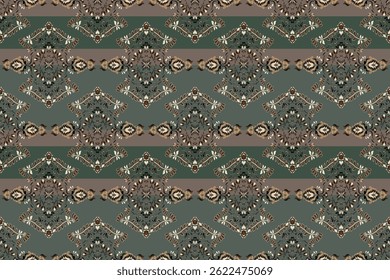 Motifs African boho paisley Floral Ikat pattern embroidery border. Ethnic ikat floral Ethnic Indian Pattern Ikat pattern Ethnic Pattern.Border indian floral Aztec embroidery border seamless patterns.