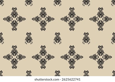 Motifs African boho paisley Floral Ikat pattern embroidery border. Ethnic ikat floral Ethnic Indian Pattern Ikat pattern Ethnic Pattern.Border indian floral Aztec embroidery border seamless patterns.