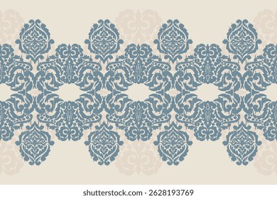 Motifs African boho paisley Floral Ikat pattern embroidery border. Ethnic ikat floral Ethnic Indian Pattern Ikat pattern Ethnic Pattern.Border indian floral Aztec embroidery border seamless patterns.