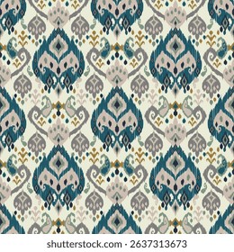 Motifs African boho paisley Floral Ikat pattern embroidery border. Ethnic ikat floral Shibori Pattern Ikat pattern Ethnic Pattern.Border indian floral Aztec embroidery border seamless patterns.