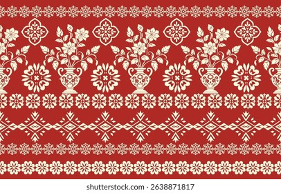 Motifs African boho paisley Floral Ikat pattern embroidery border. Ethnic ikat floral Ethnic Indian Pattern Ikat pattern Ethnic Pattern.Border indian floral Aztec embroidery border seamless patterns