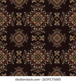 Motifs African boho paisley Floral Ikat pattern embroidery border. Ethnic ikat floral Ethnic Indian Pattern Ikat pattern Ethnic Pattern.Border indian floral Aztec embroidery border seamless patterns.