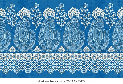 Motifs African boho paisley Floral Ikat pattern embroidery border. Ethnic ikat floral Ethnic Indian Pattern Ikat pattern Ethnic Pattern.Border indian floral Aztec embroidery border seamless patterns