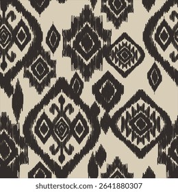 Motifs African boho paisley Floral Ikat pattern embroidery border. Ethnic ikat floral Ethnic Indian Pattern Ikat pattern Ethnic Pattern.Border indian floral Aztec embroidery border seamless patterns.