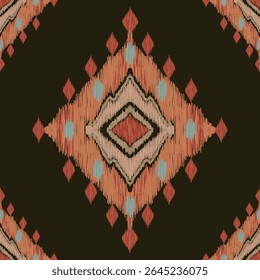 Motifs African boho paisley Floral Ikat pattern embroidery border. Ethnic ikat floral Ethnic Indian Pattern Ikat pattern Ethnic Pattern.Border indian floral Aztec embroidery border seamless patterns.