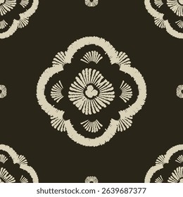 Motifs African boho shibori Ikat pattern embroidery border. Ethnic ikat floral Shibori Pattern Ikat pattern Ethnic Pattern.Border indian floral Aztec embroidery border seamless patterns.
