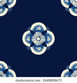 Motifs African boho shibori Ikat pattern embroidery border. Ethnic ikat floral Shibori Pattern Ikat pattern Ethnic Pattern.Border indian floral Aztec embroidery border seamless patterns.