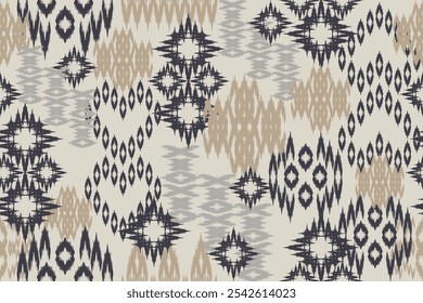 Motivos Ikat bordado floral. patrón oriental étnico tradicional. ornamento de folclore geométrico. Patrón de rayas sin costuras en estilo azteca. Diseño para textura, tela, ropa, envoltura