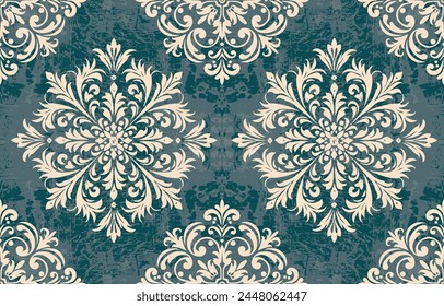 Motifs Ikat floral paisley embroidery on white background.geometric ethnic oriental pattern traditional.Aztec style abstract vector illustration.design for texture,fabric,clothing,wrapping,decoration