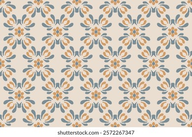 Motifs Ikat floral paisley embroidery background.geometric ethnic oriental pattern traditional.Aztec-style abstract. design for texture, fabric, clothing, wrapping, decoration