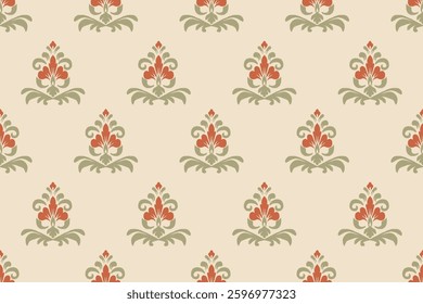 Motifs Ikat floral paisley embroidery floral.ikat ethnic oriental pattern traditional.Ikat embroidery style abstract embroidery design for decoration,clothing,wrapping,sarong, texture,fabric
